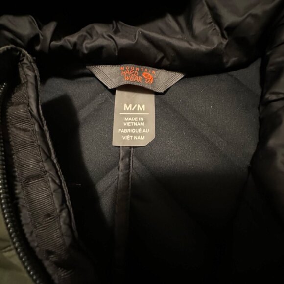 Mountain Hardwear Stretchdown Hooded Jacket - Sz Medium - Green - Picture 2 of 4